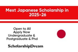 Mext Japanese Scholarship 2025 info image